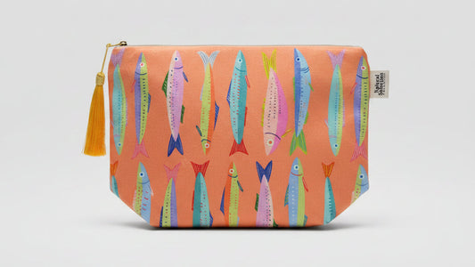 Cascais Sardines - Velvet Makeup Bag